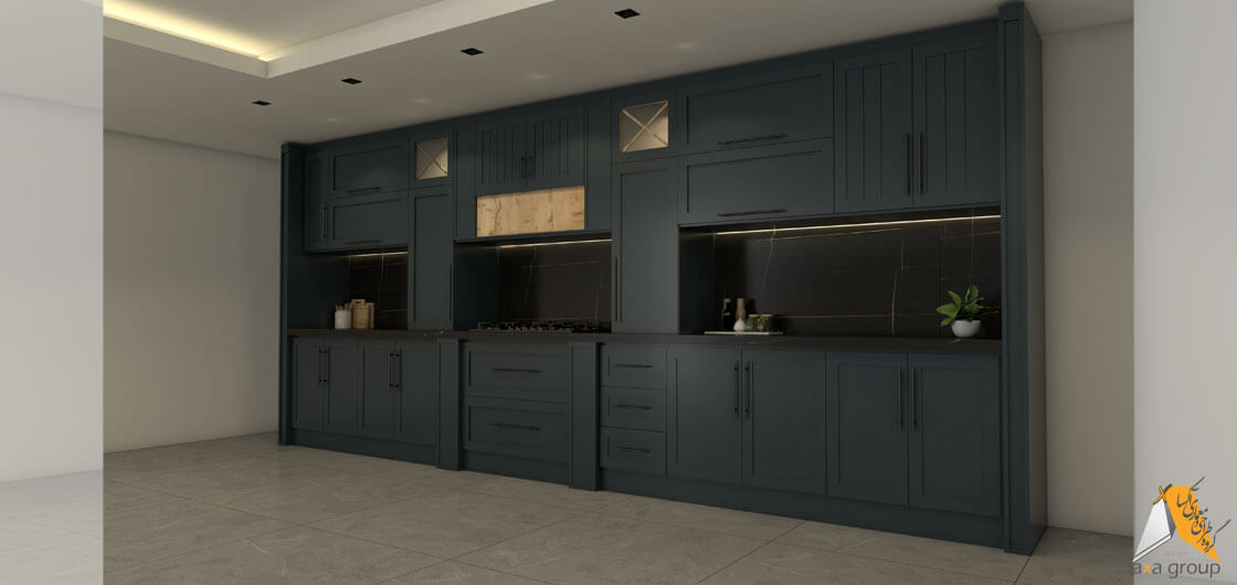کابینت آماده نئوکلاسیک آکساگروپ