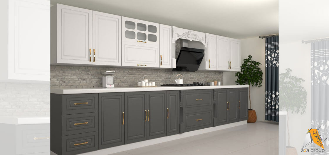 کابینت آماده کلاسیک آکسا گروپ